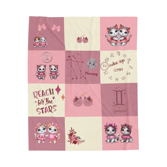 Zodiac Gemini Girl Blanket
