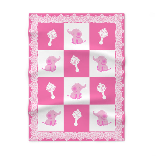 ''Lace Pattern'' Baby Blanket