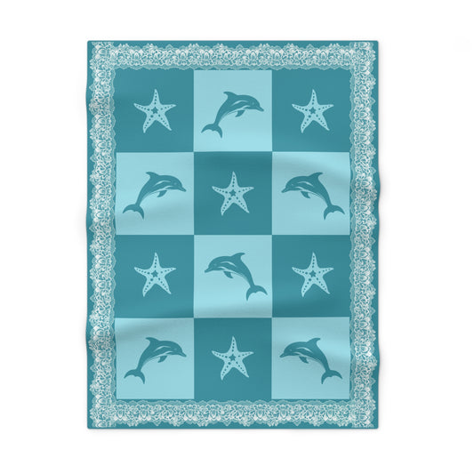 ''Lace Pattern'' Baby Blanket