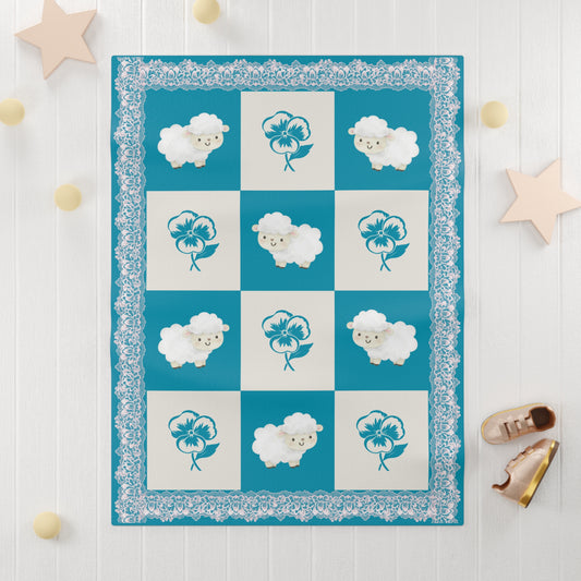 ''Lace Pattern'' Baby Blanket
