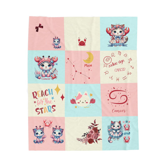 Zodiac Cancer Girl Blanket