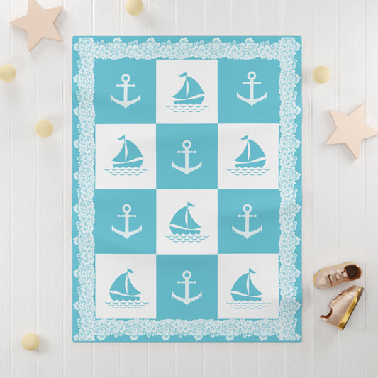 ''Lace Pattern'' Baby Blanket
