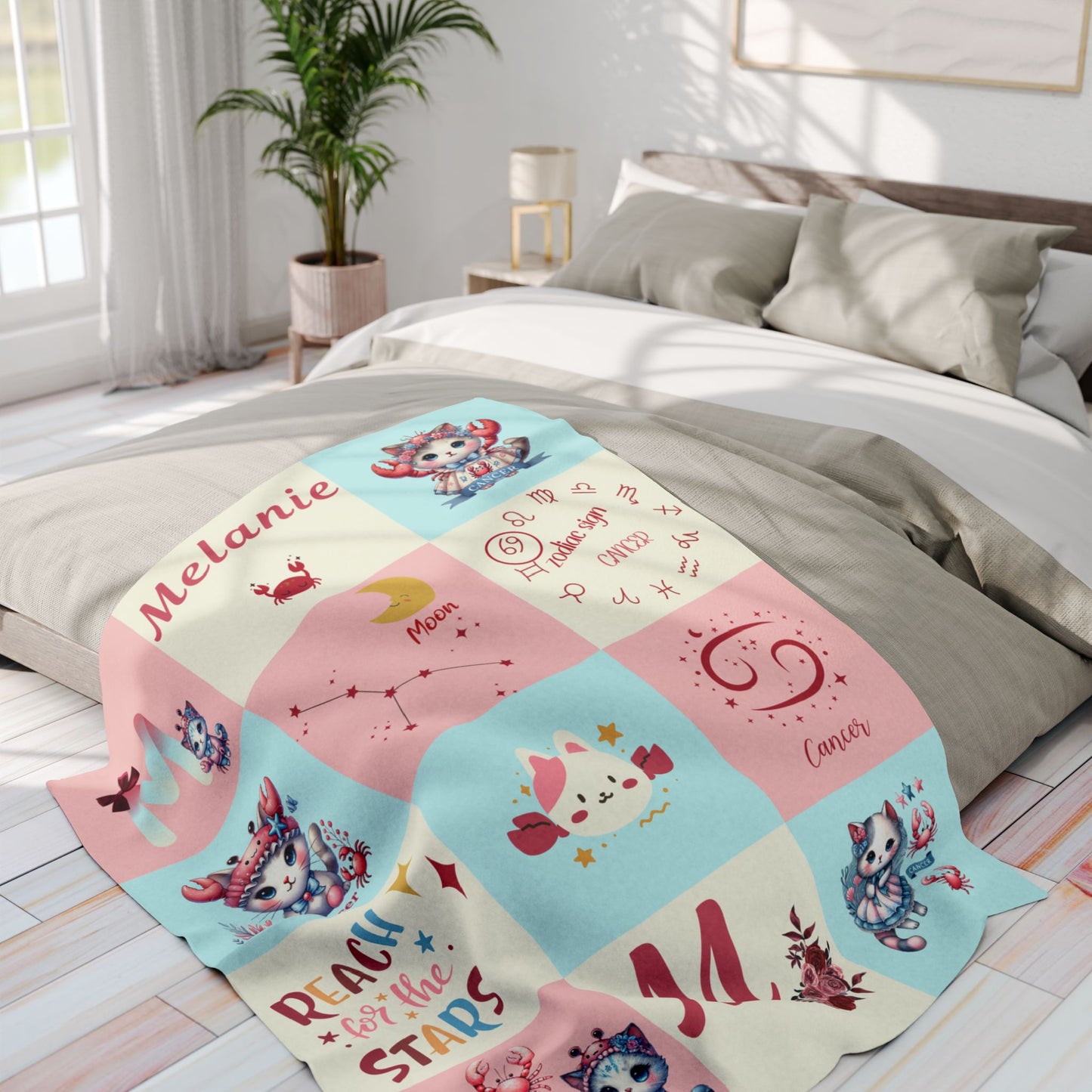 Zodiac Cancer Girl Blanket