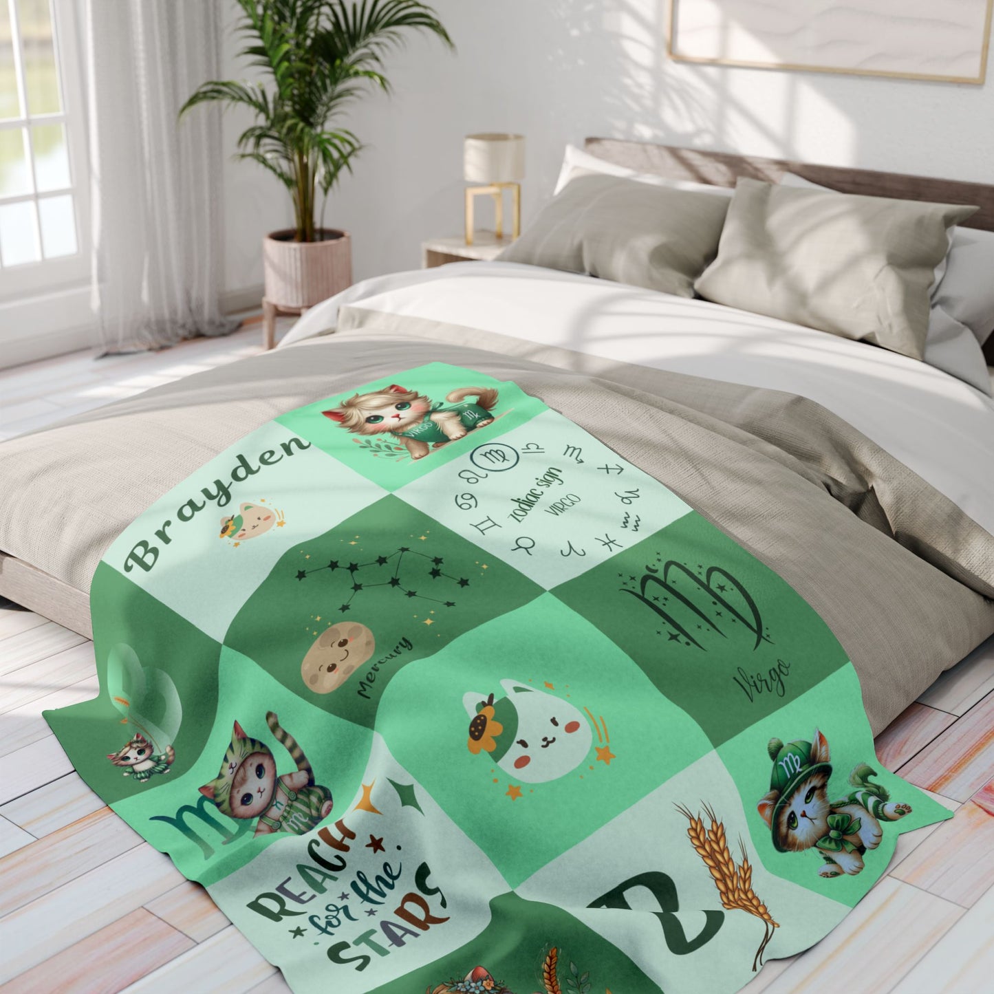 Zodiac Virgo Boy Blanket