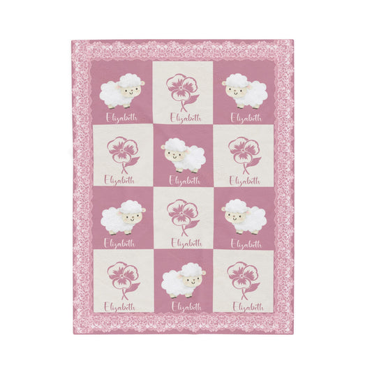 ''Lace Pattern'' Baby Blanket