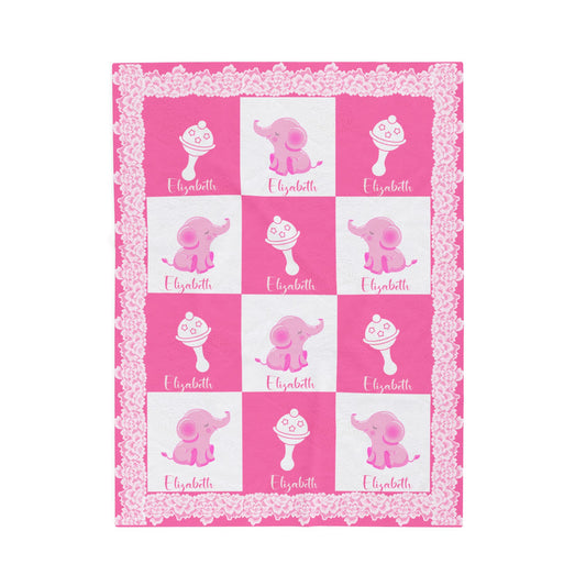 ''Lace Pattern'' Baby Blanket