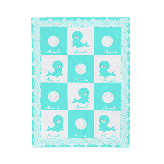 ''Lace Pattern'' Baby Blanket