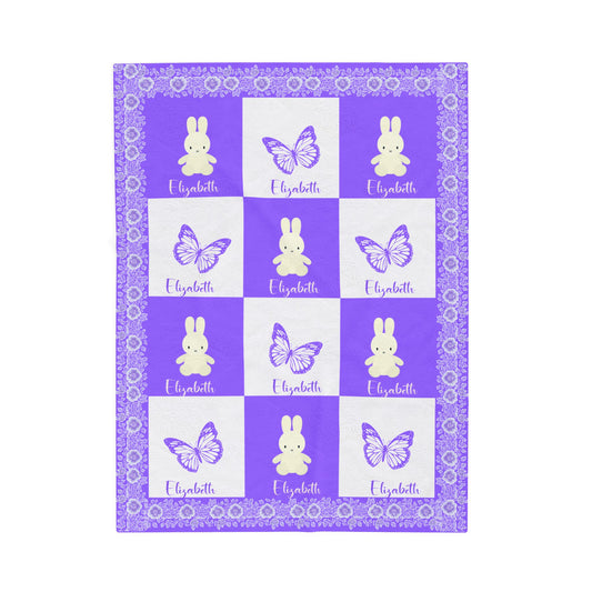 ''Lace Pattern'' Baby Blanket