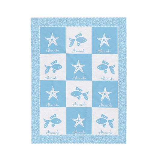 ''Lace Pattern'' Baby Blanket