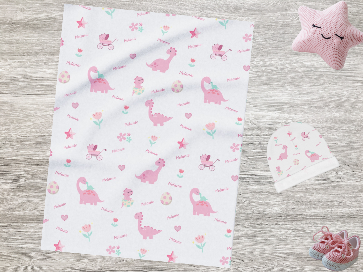 Swaddle Blankets and Beanies Baby Girl