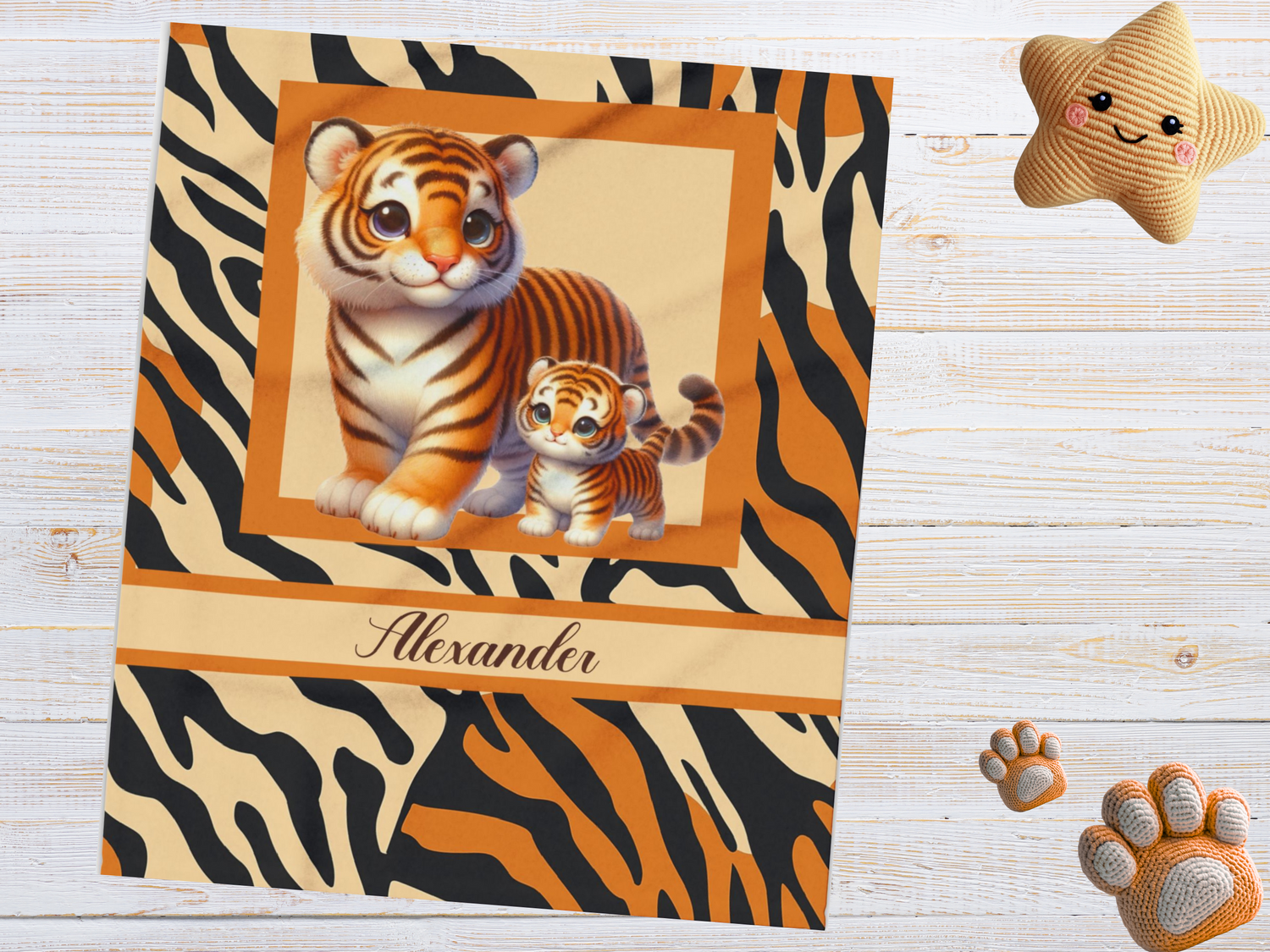 ''Animals''  Boy Name Blankets