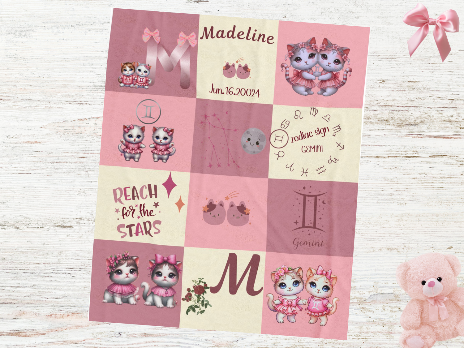 Personalized Zodiac Blankets for Girls