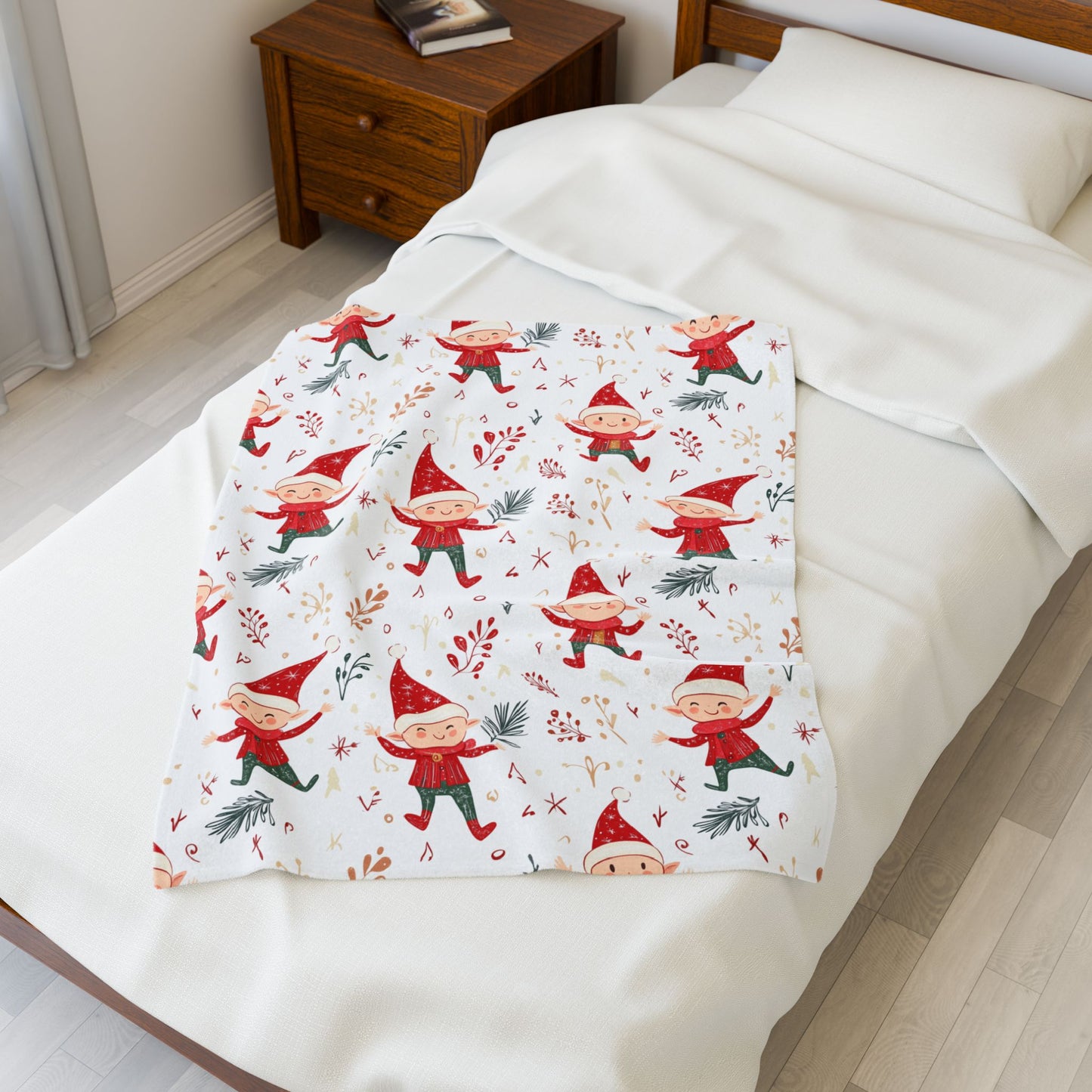 Gnome Velveteen Plush Blanket