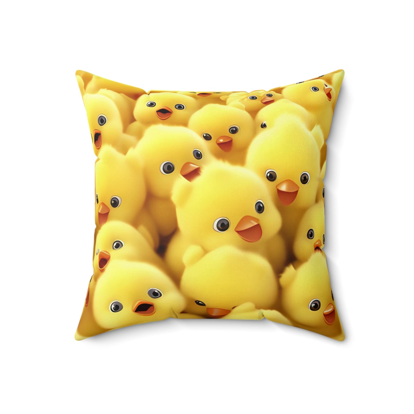 Chicken Spun Polyester Square Pillow