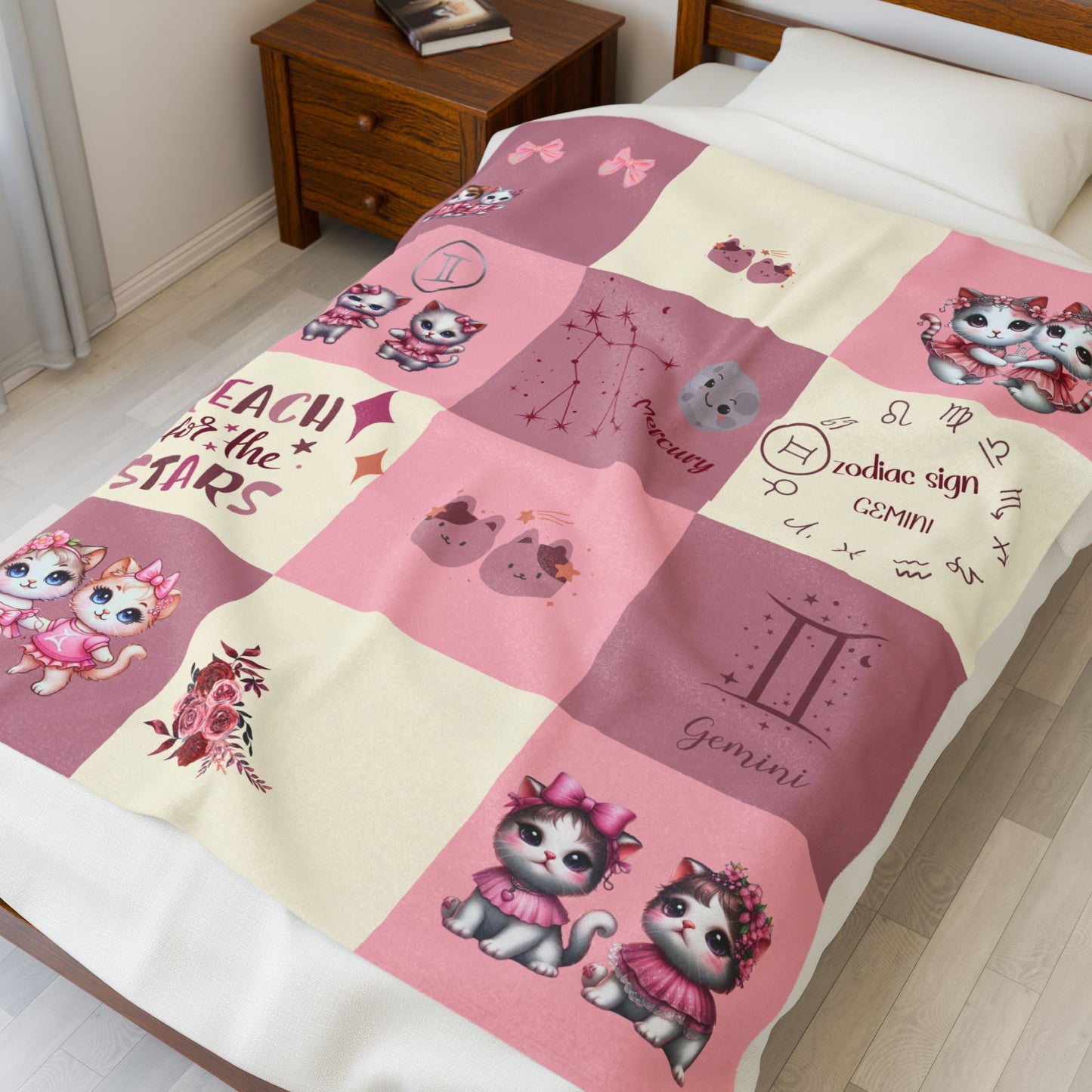 Zodiac Gemini Girl Blanket