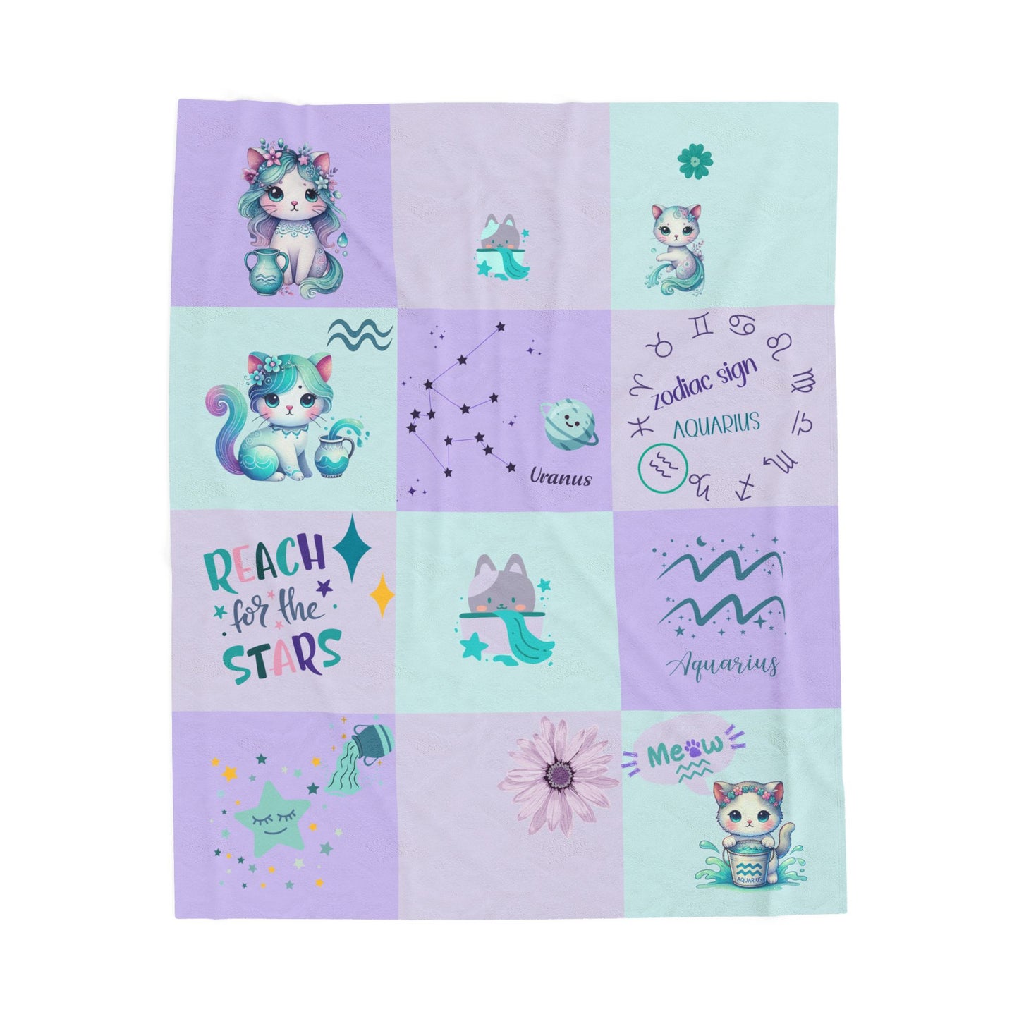 Zodiac Aquarius Girl  Blanket