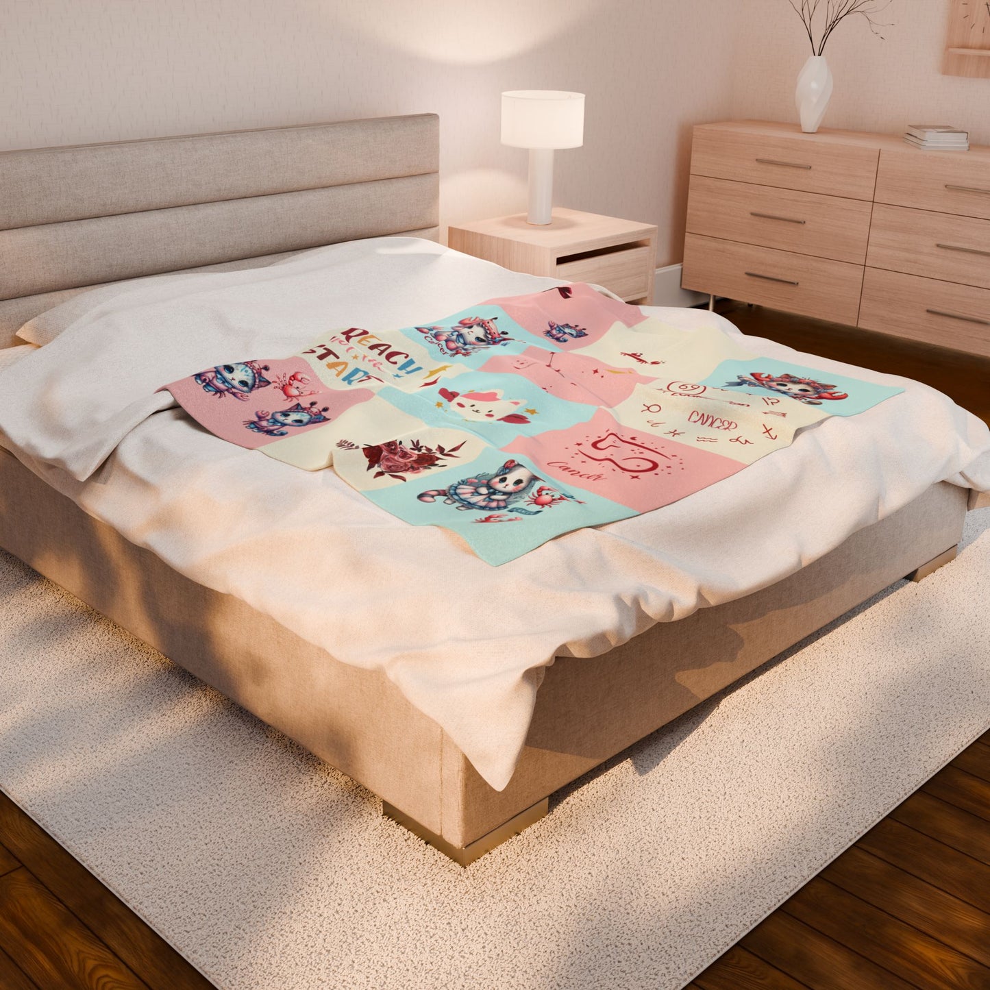 Zodiac Cancer Girl Blanket