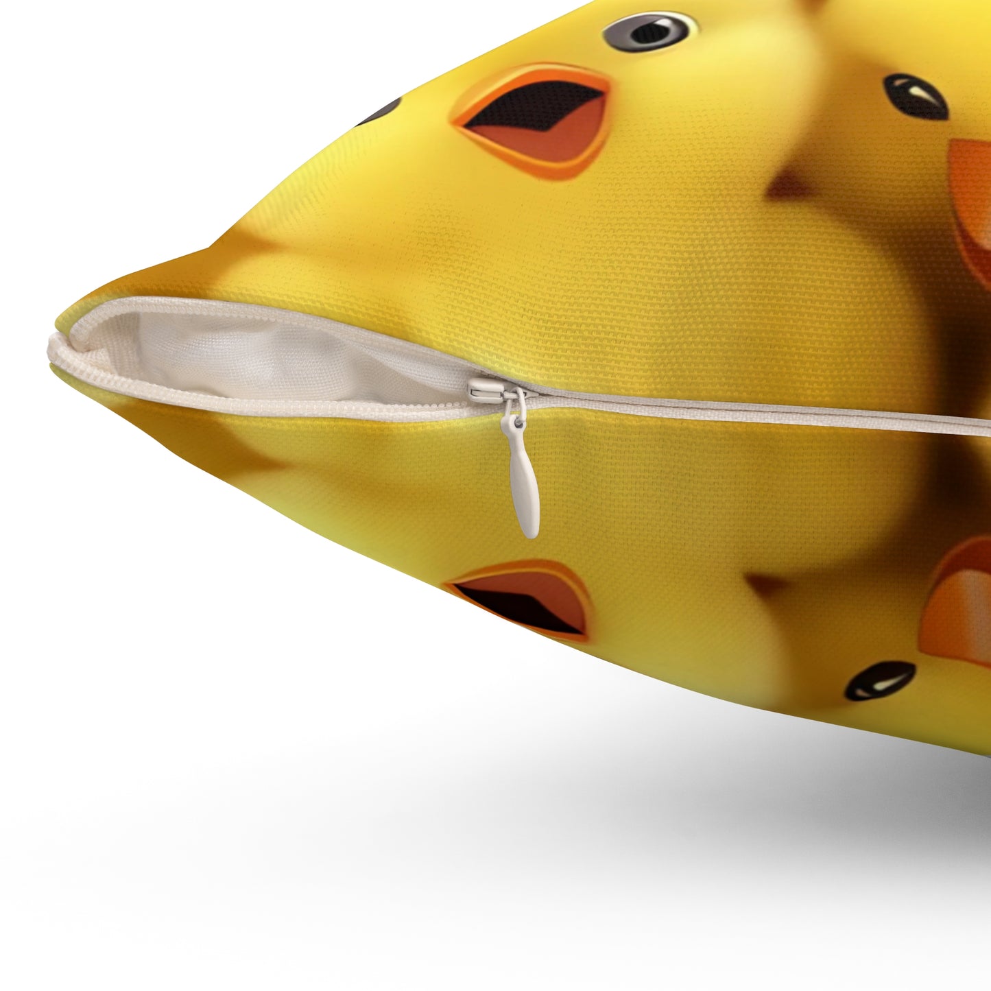 Chicken Spun Polyester Square Pillow