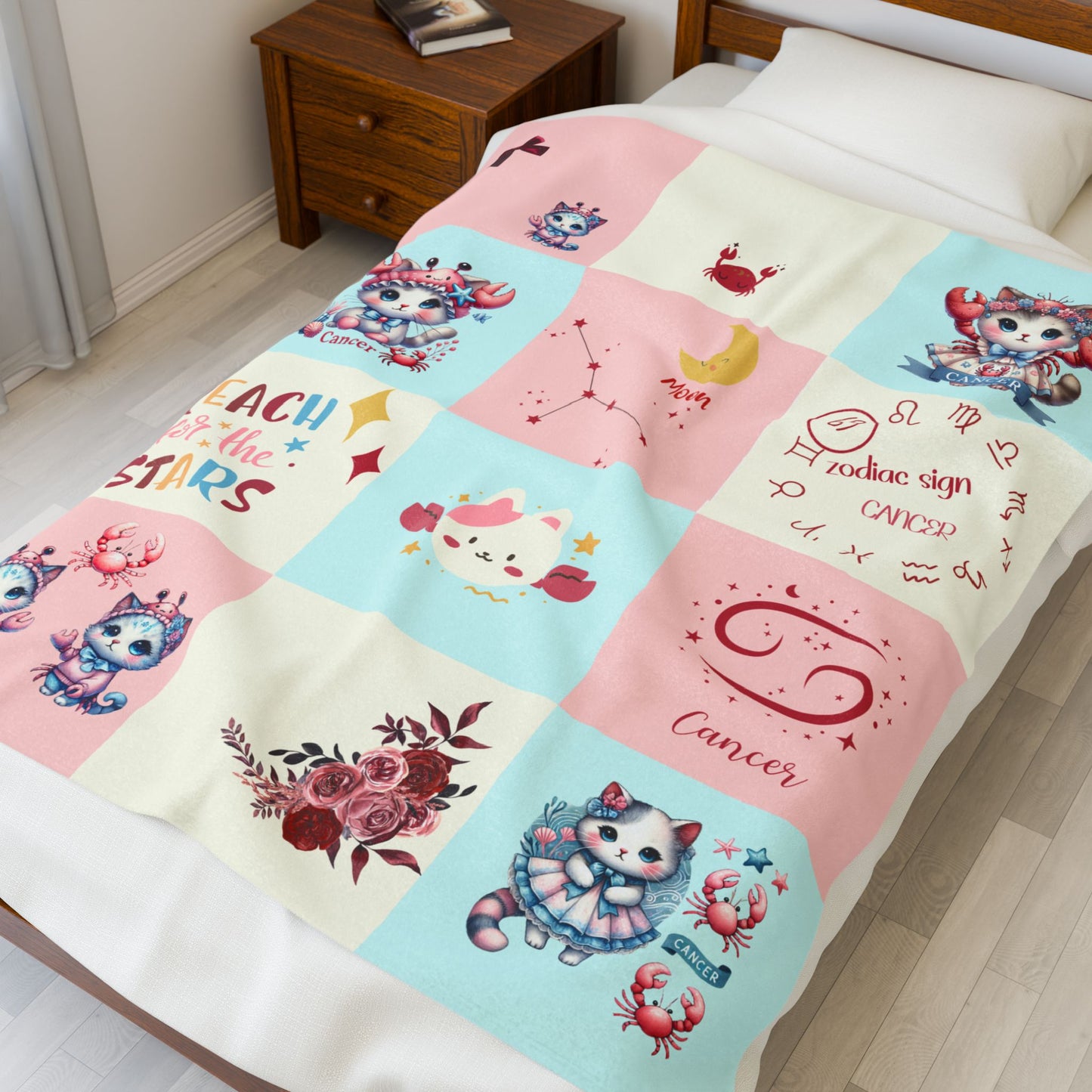 Zodiac Cancer Girl Blanket