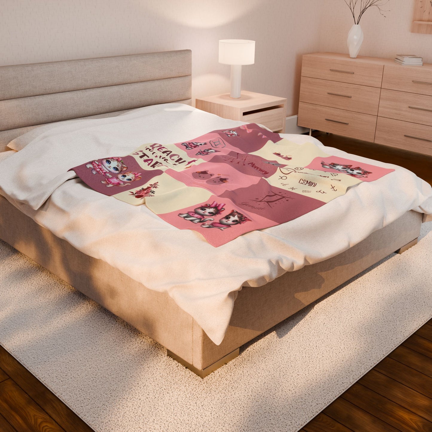 Zodiac Gemini Girl Blanket