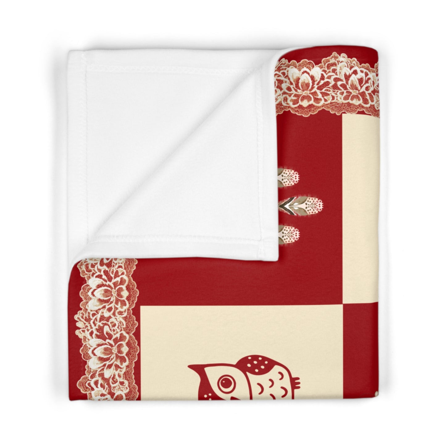 Personalized Baby Girl Blanket,Soft Fleece Name Blanket,  Owl & Dreamcatcher Baby Blanket – Custom Baby Gift – Nursery Bedding – Baby Shower Gift