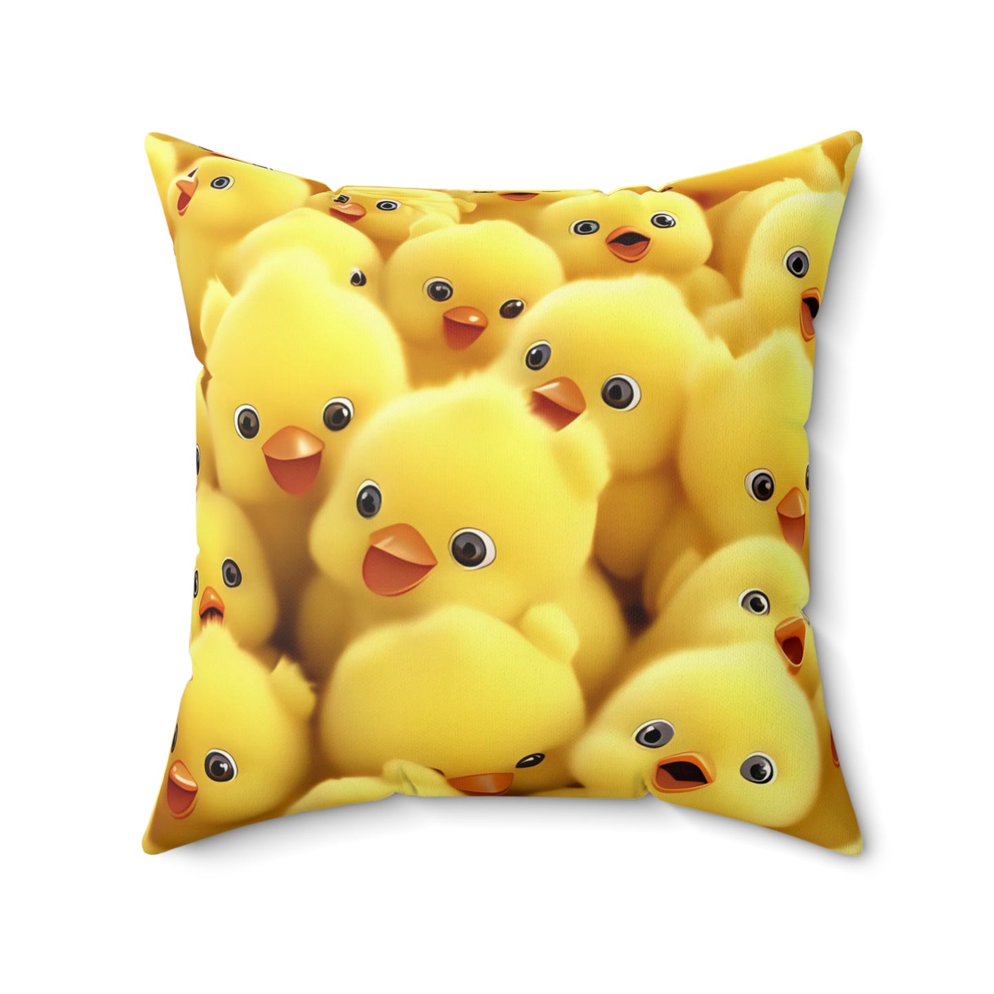 Chicken Spun Polyester Square Pillow