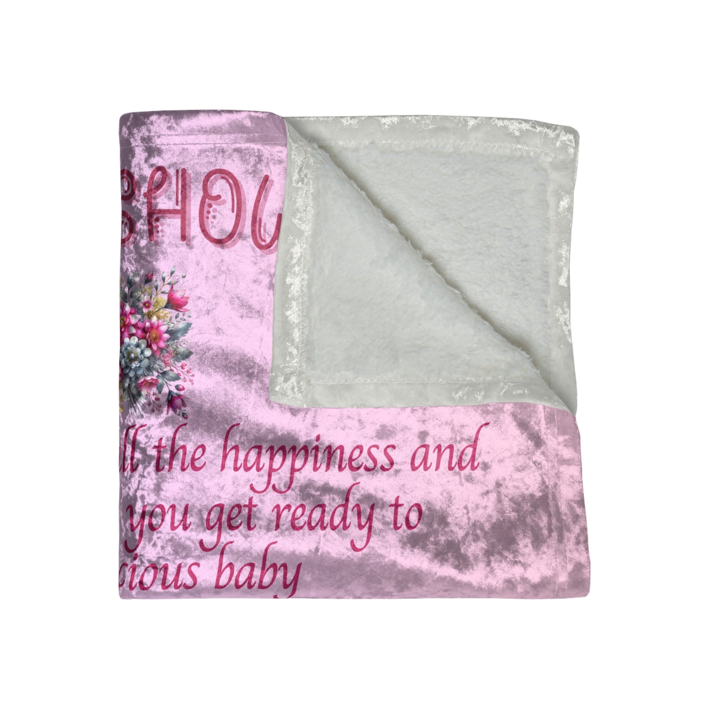 ''Fairy wishes'' Crushed Velvet Blanket