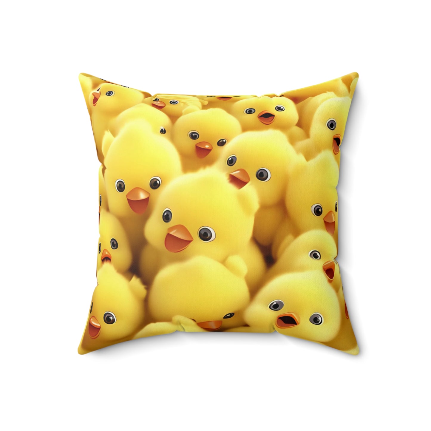Chicken Spun Polyester Square Pillow