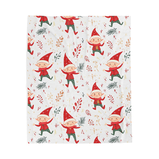 Gnome Velveteen Plush Blanket