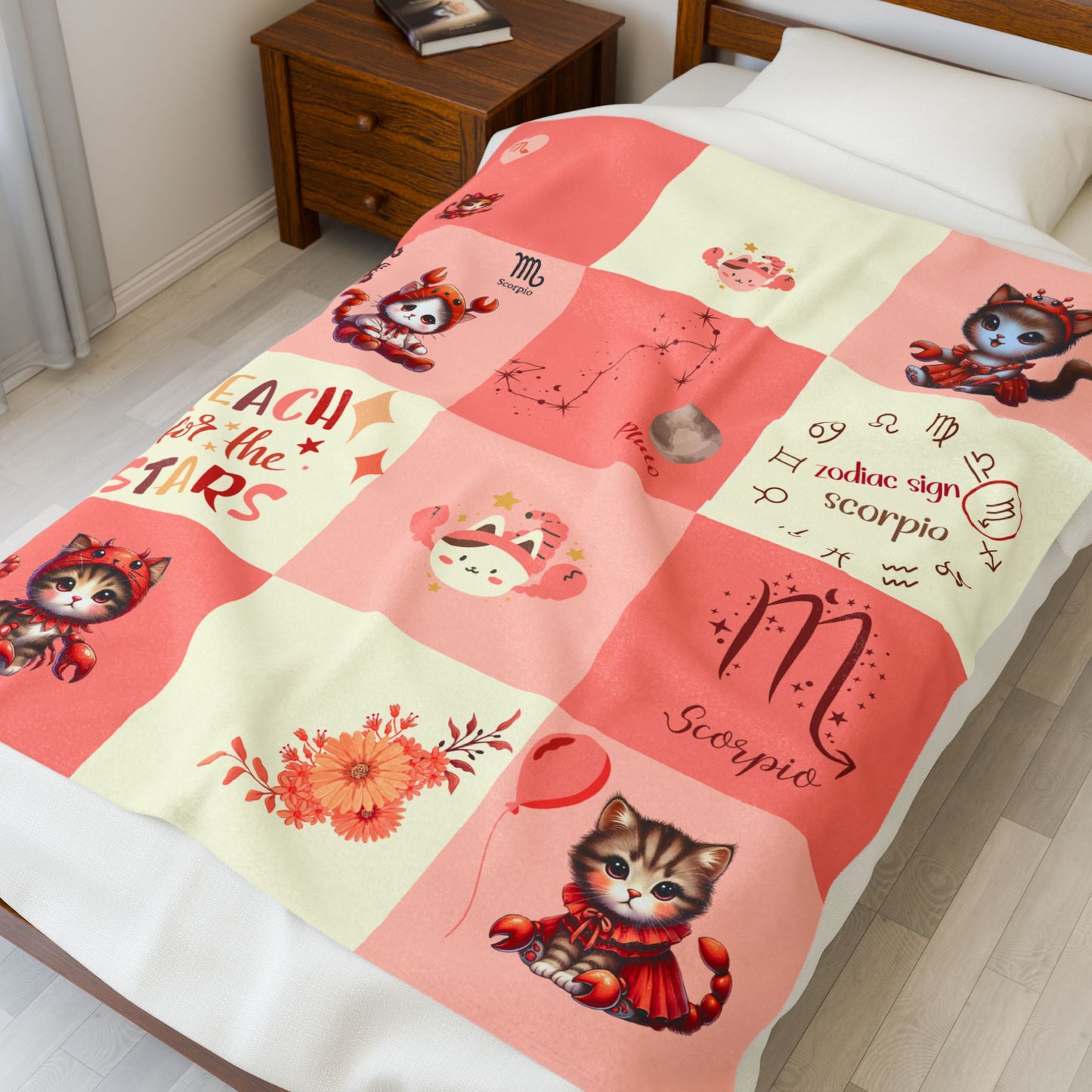 Zodiac Scorpio Girl Blanket