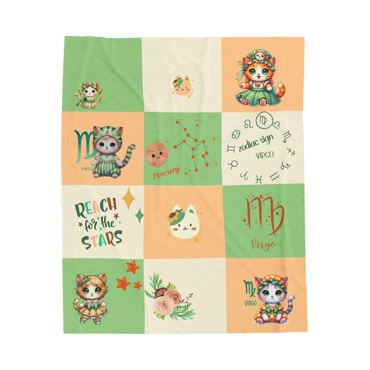 Zodiac Virgo Girl Blanket