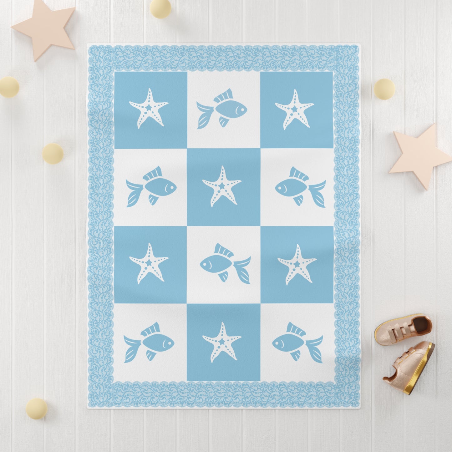 ''Lace Pattern''  Baby Blanket