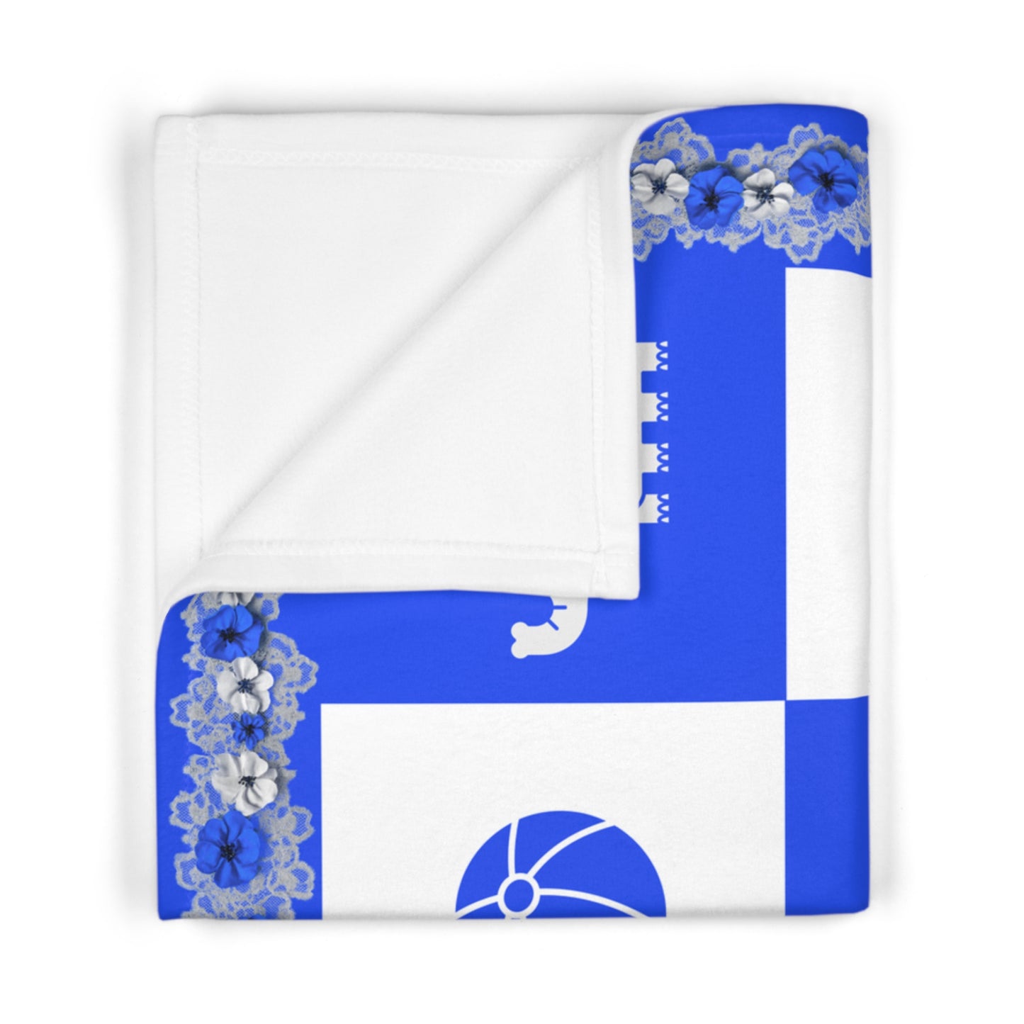 Personalized Name Baby Boy Blanket,  Soft Fleece, Custom Nursery Blanket,elephant and ball pattern