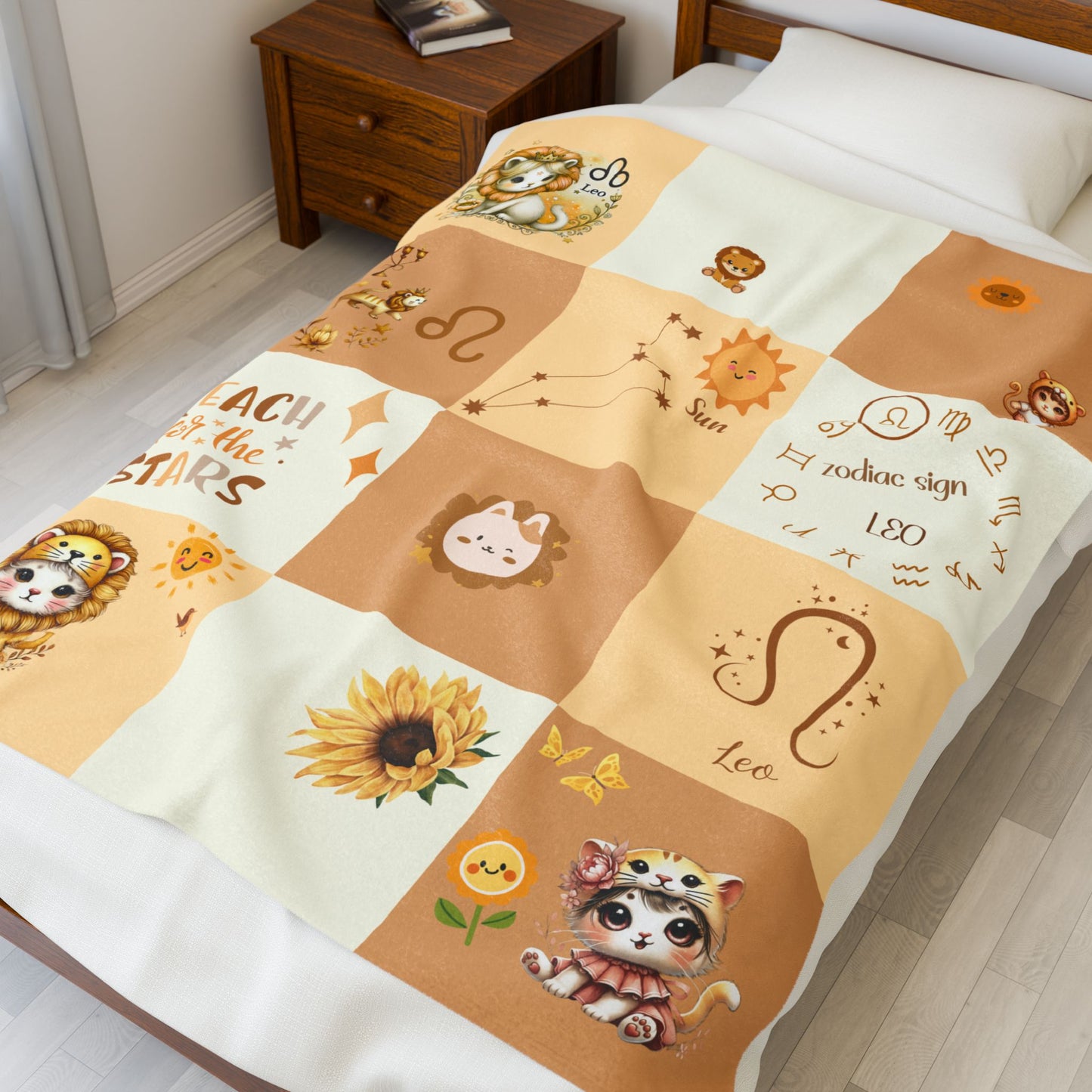 Zodiac Leo Girl Blanket