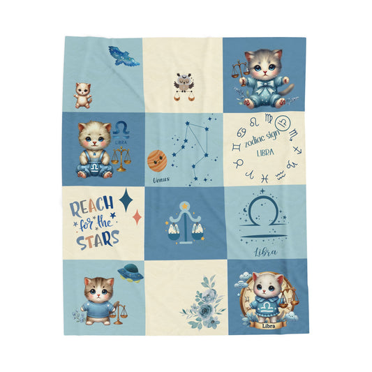 Zodiac Libra Boy Blanket