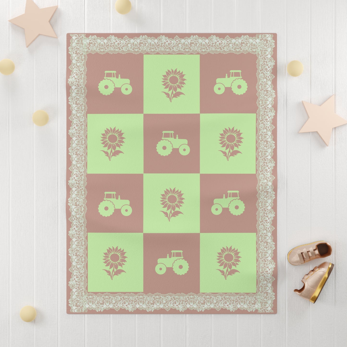 ''Lace Pattern''  Baby Blanket