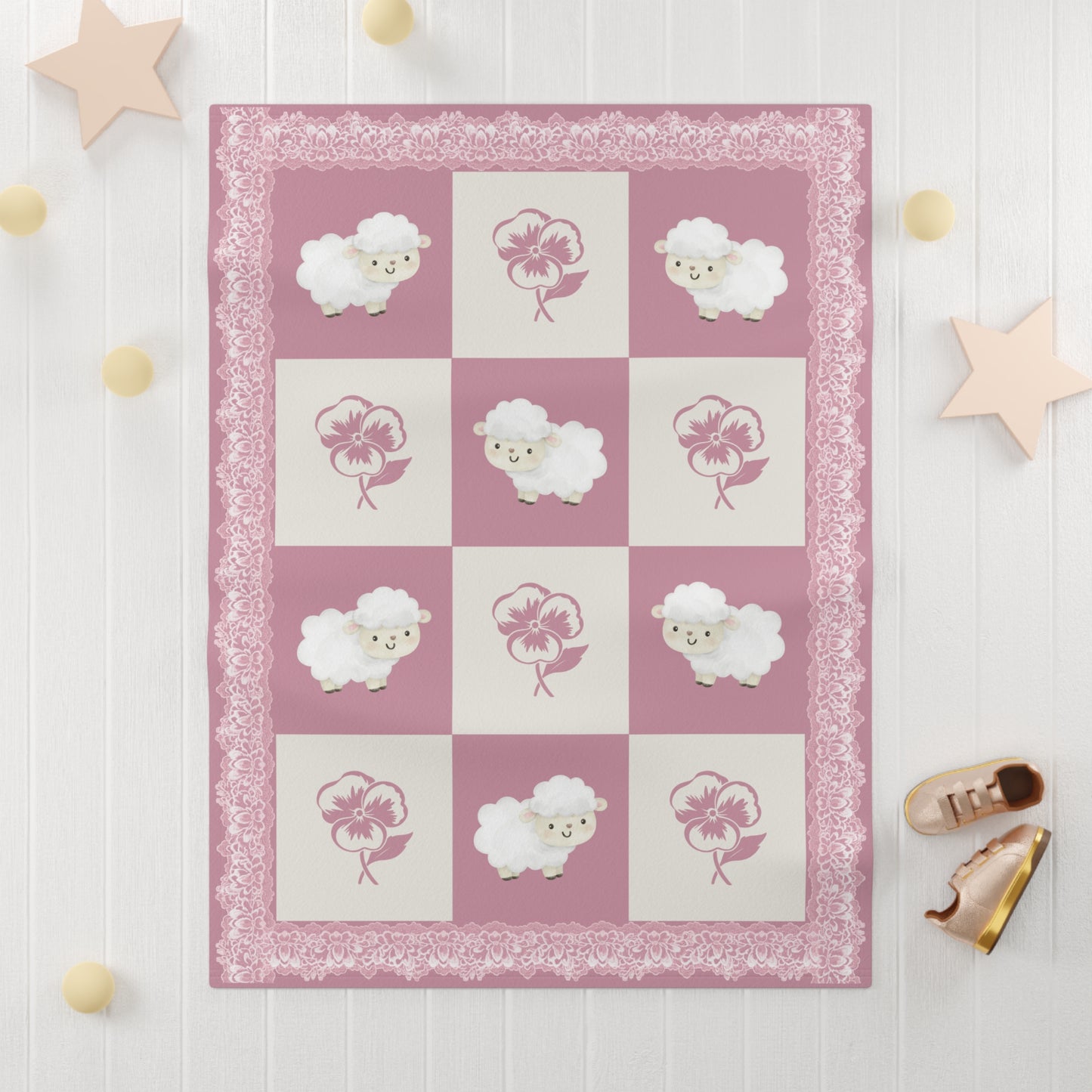 ''Lace Pattern''  Baby Blanket