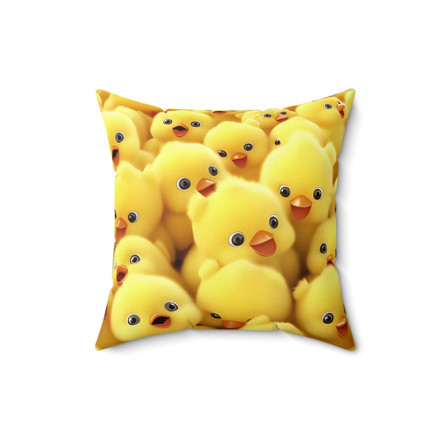 Chicken Spun Polyester Square Pillow