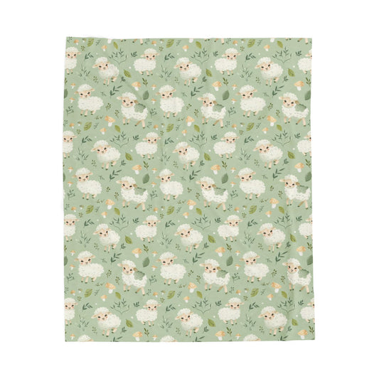 Lambs Velveteen Plush Blanket