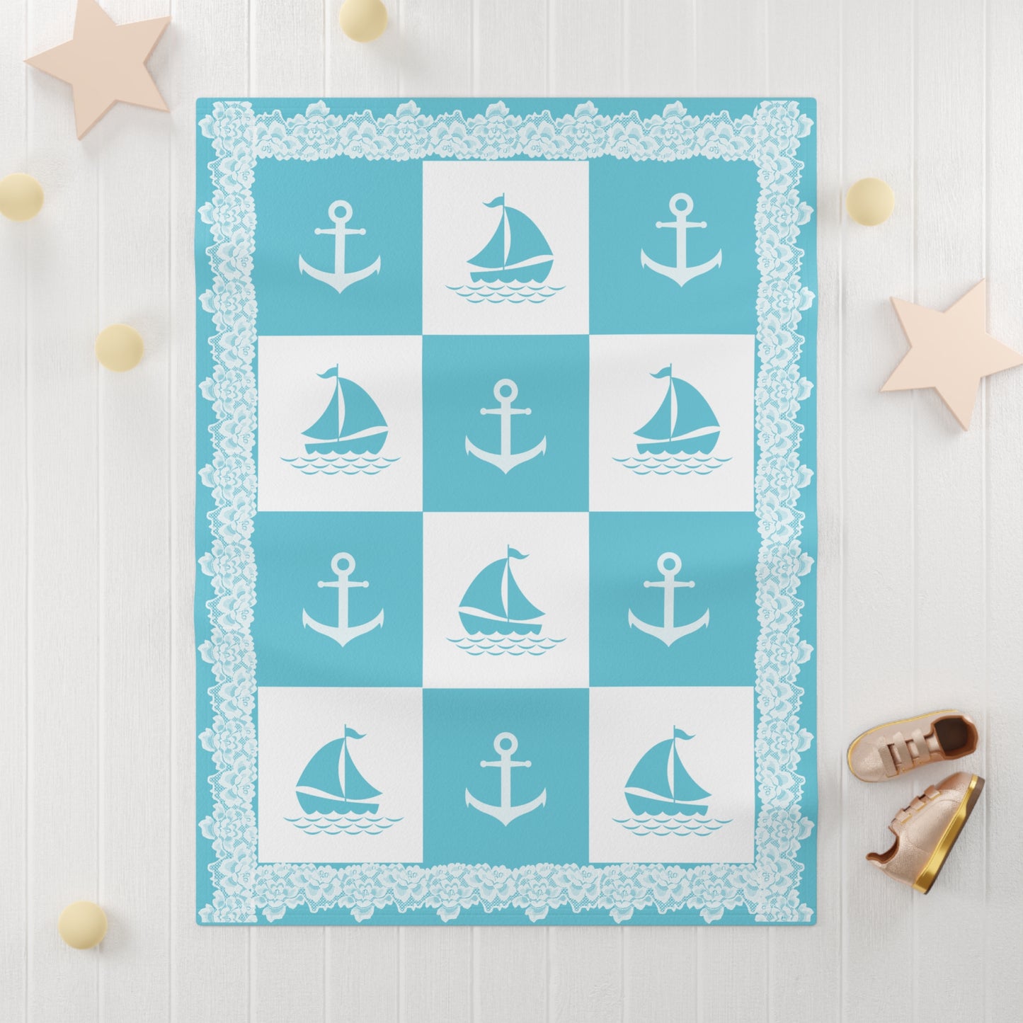 ''Lace Pattern''  Baby Blanket