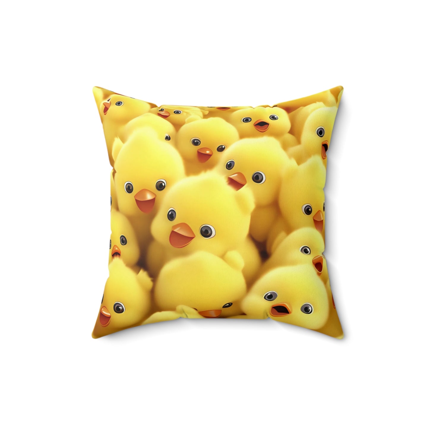 Chicken Spun Polyester Square Pillow