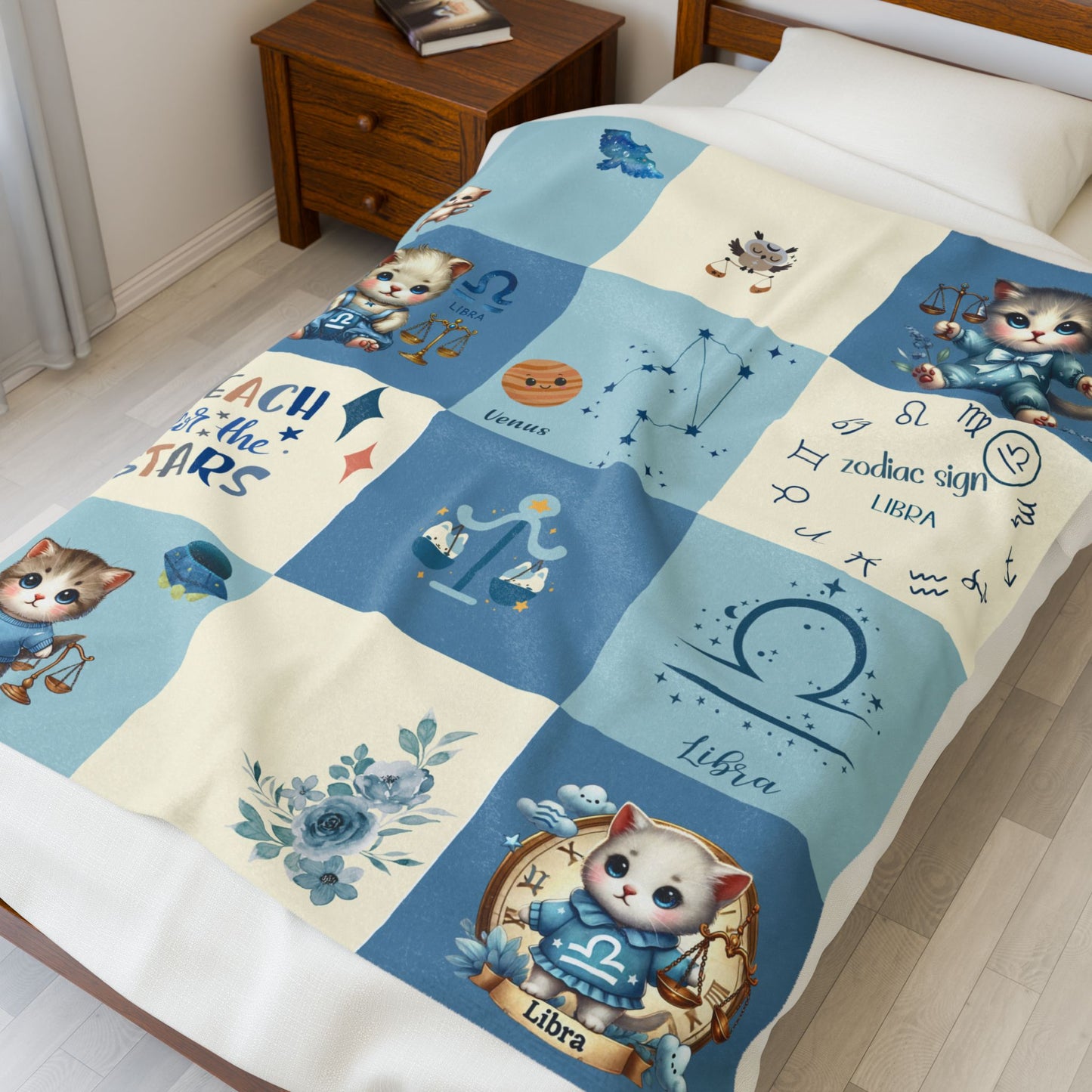 Zodiac Libra Boy Blanket