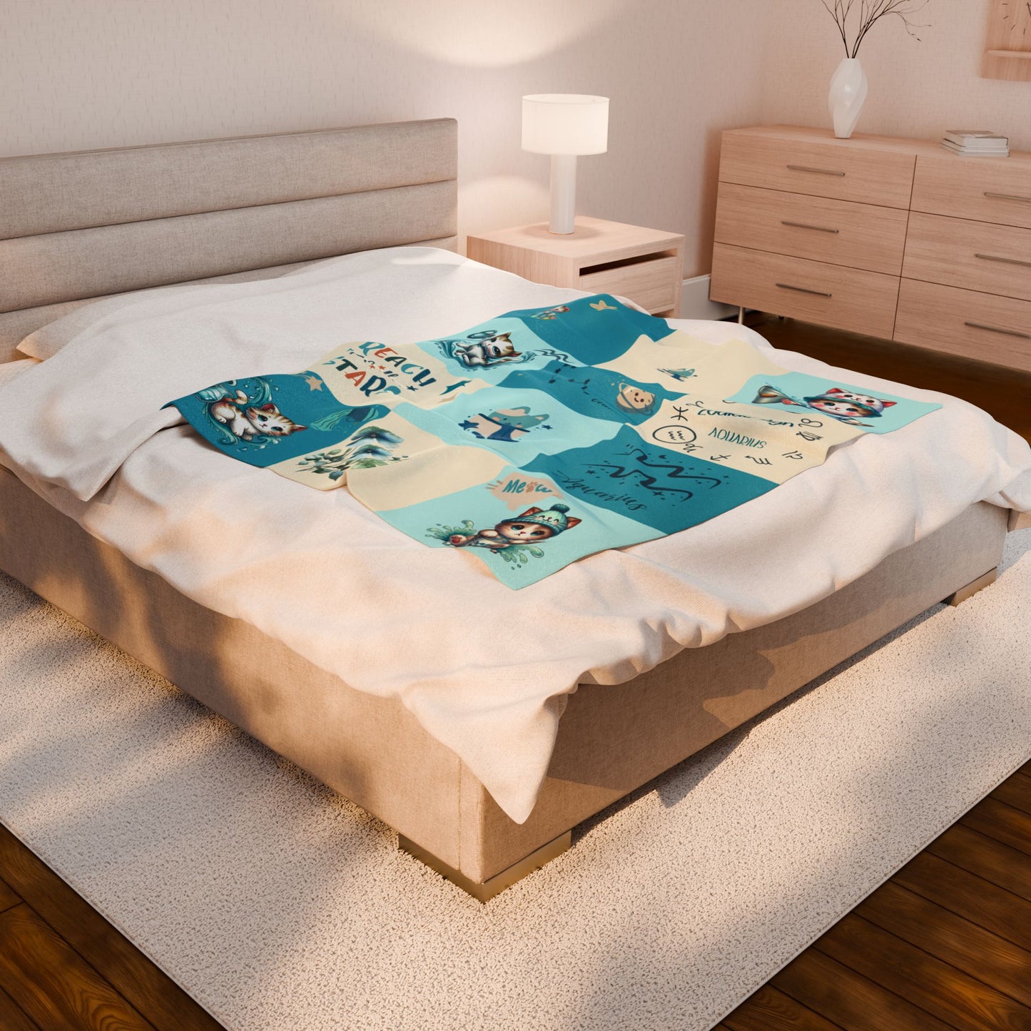 Zodiac Aquarius Boy Blanket