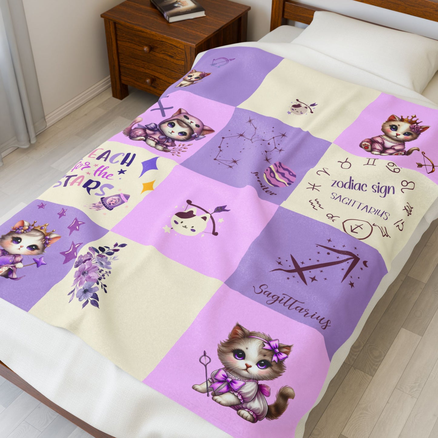 Zodiac Sagittarius Girl Blanket