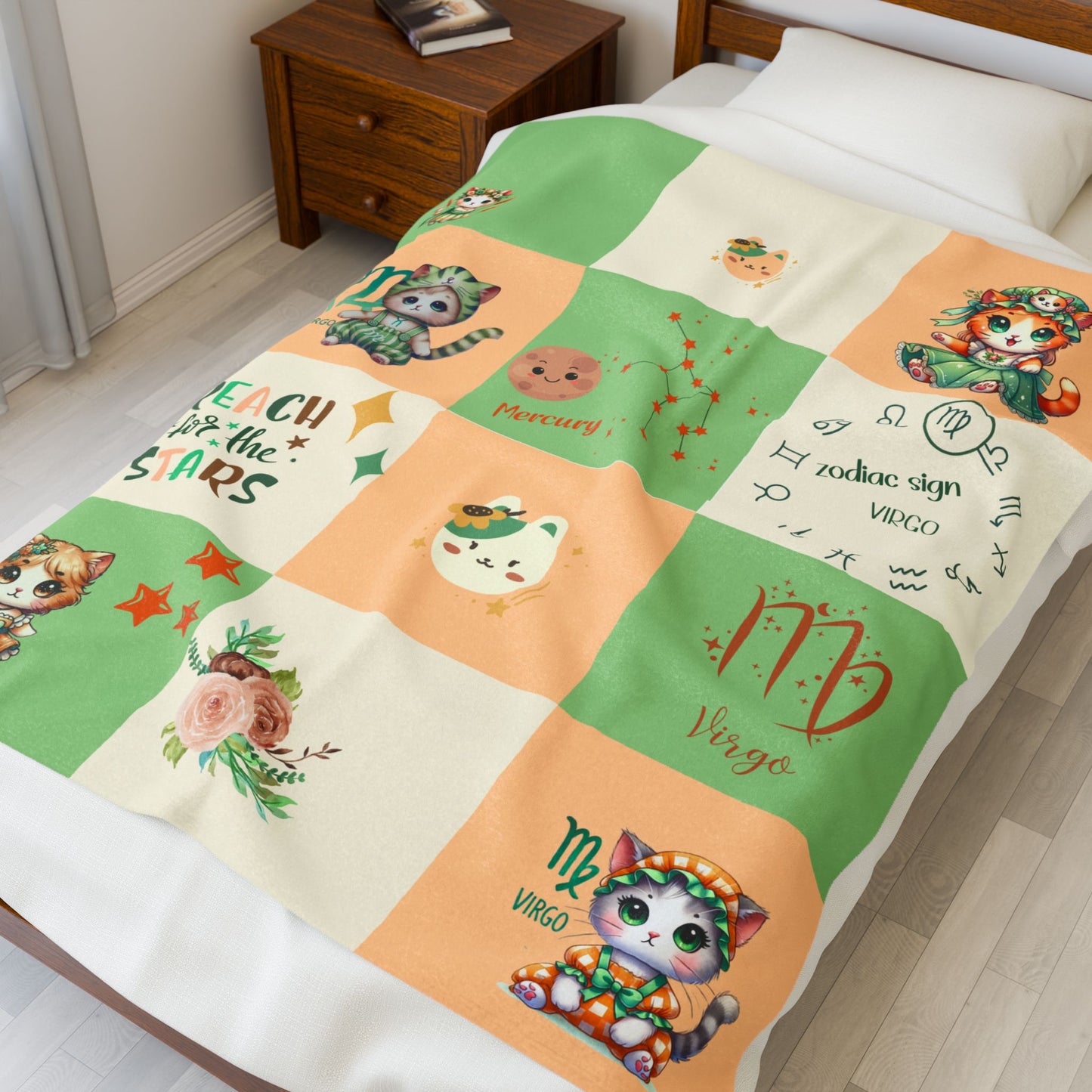 Zodiac Virgo Girl Blanket
