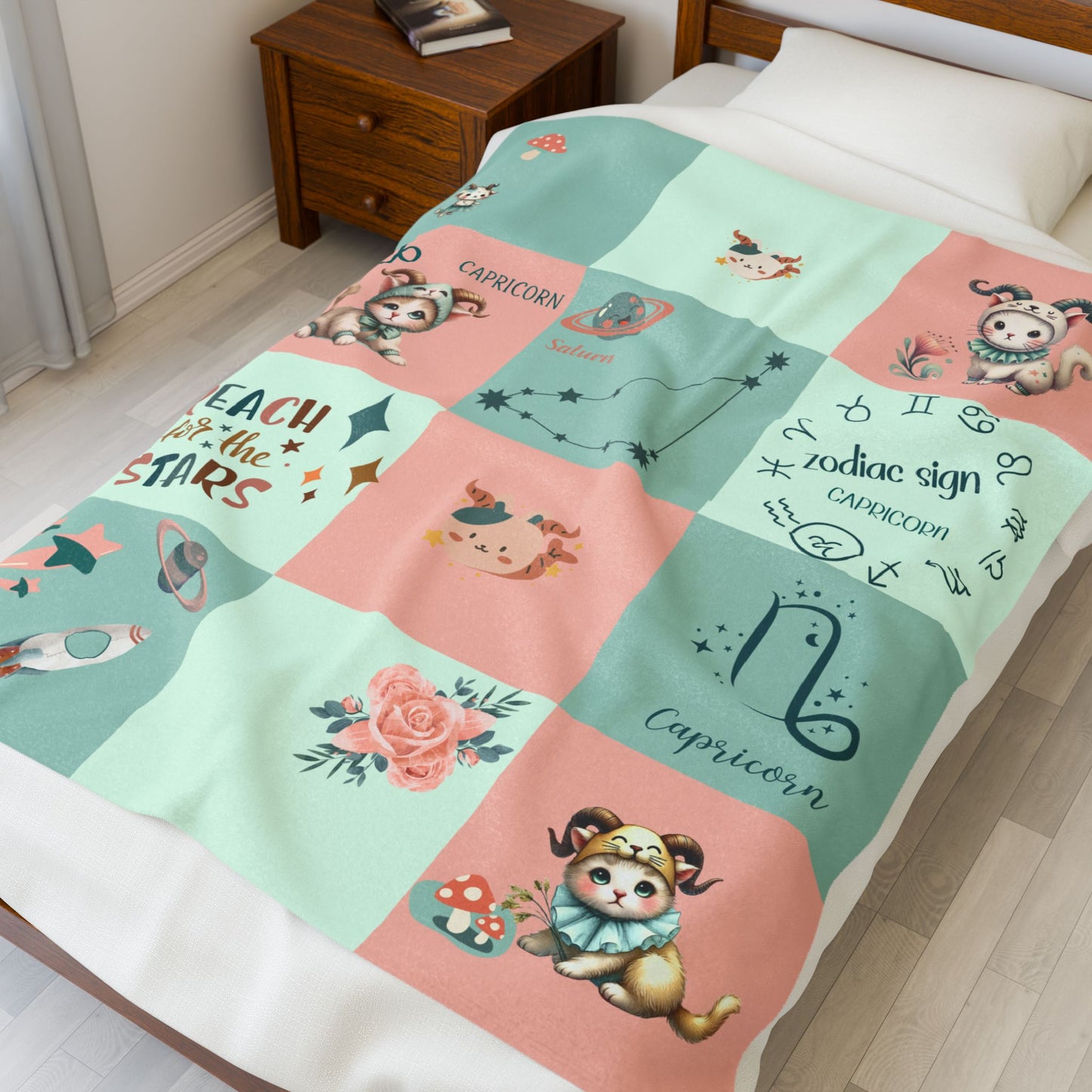 Zodiac Capricorn Girl Blanket