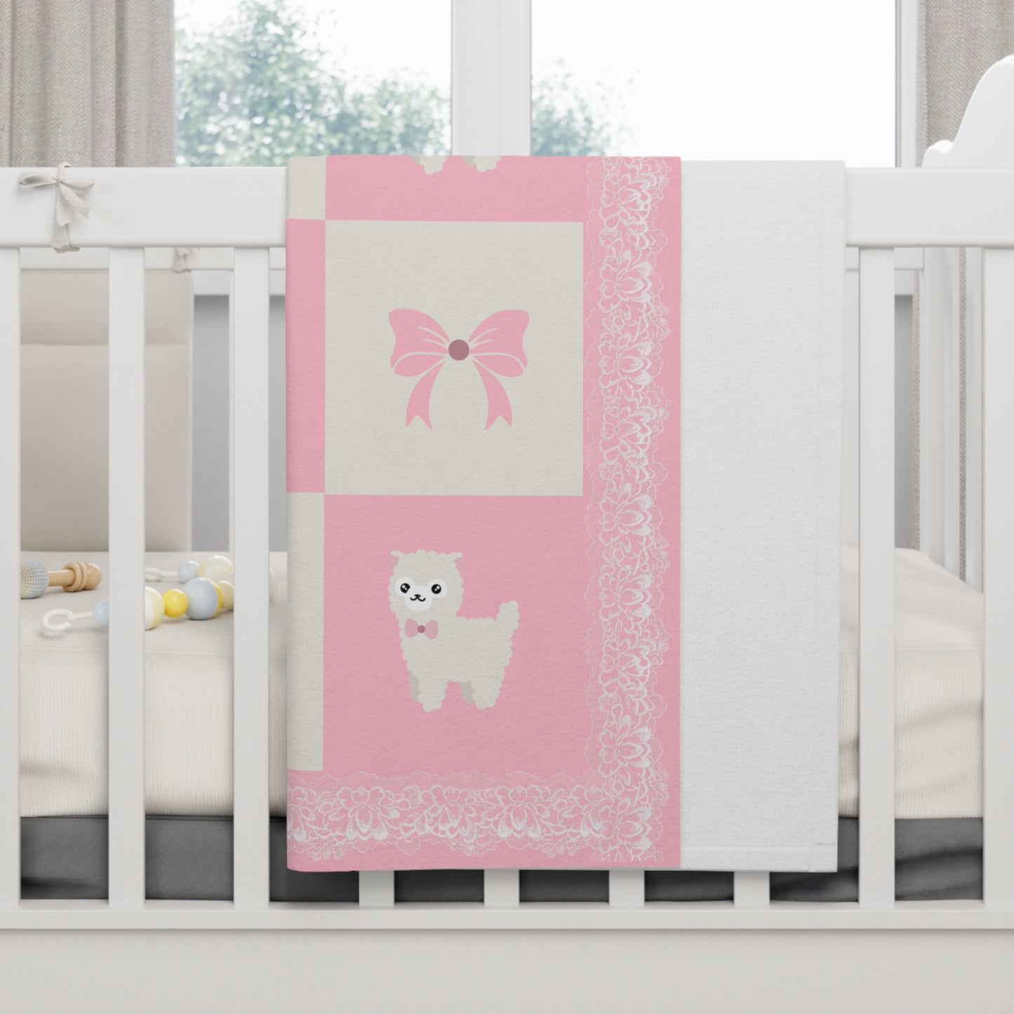 ''Lace Pattern'' Baby Blanket