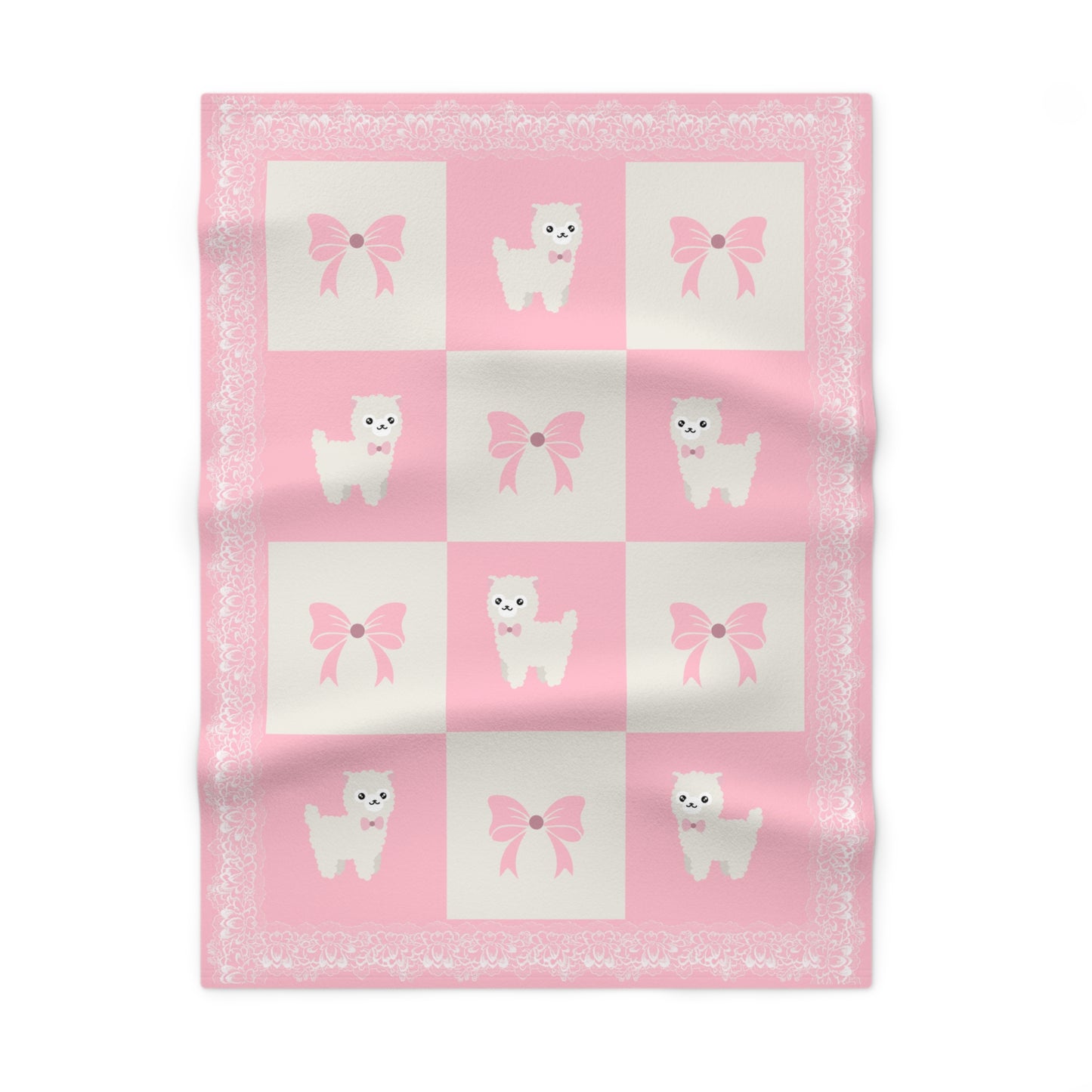 ''Lace Pattern'' Baby Blanket