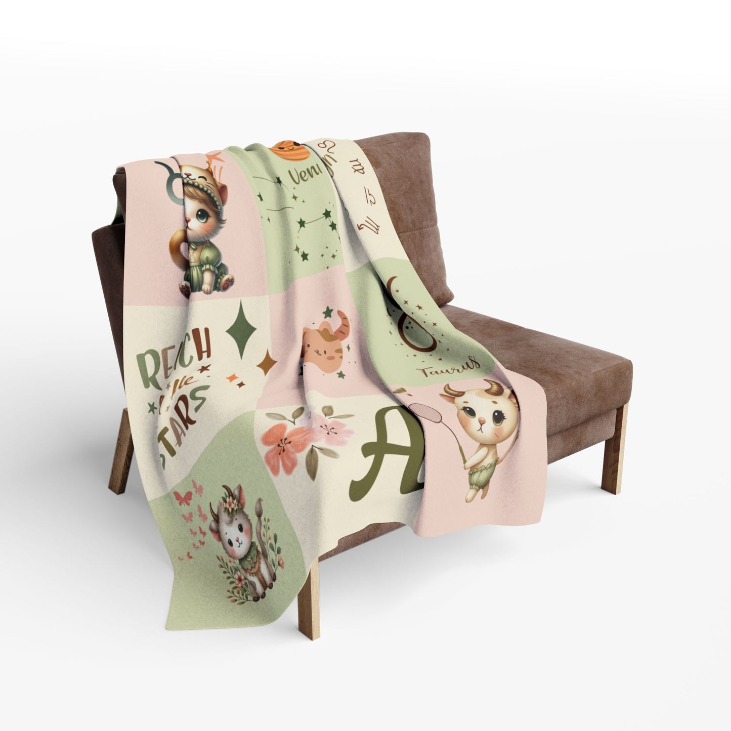 Zodiac Taurus Girl Blanket