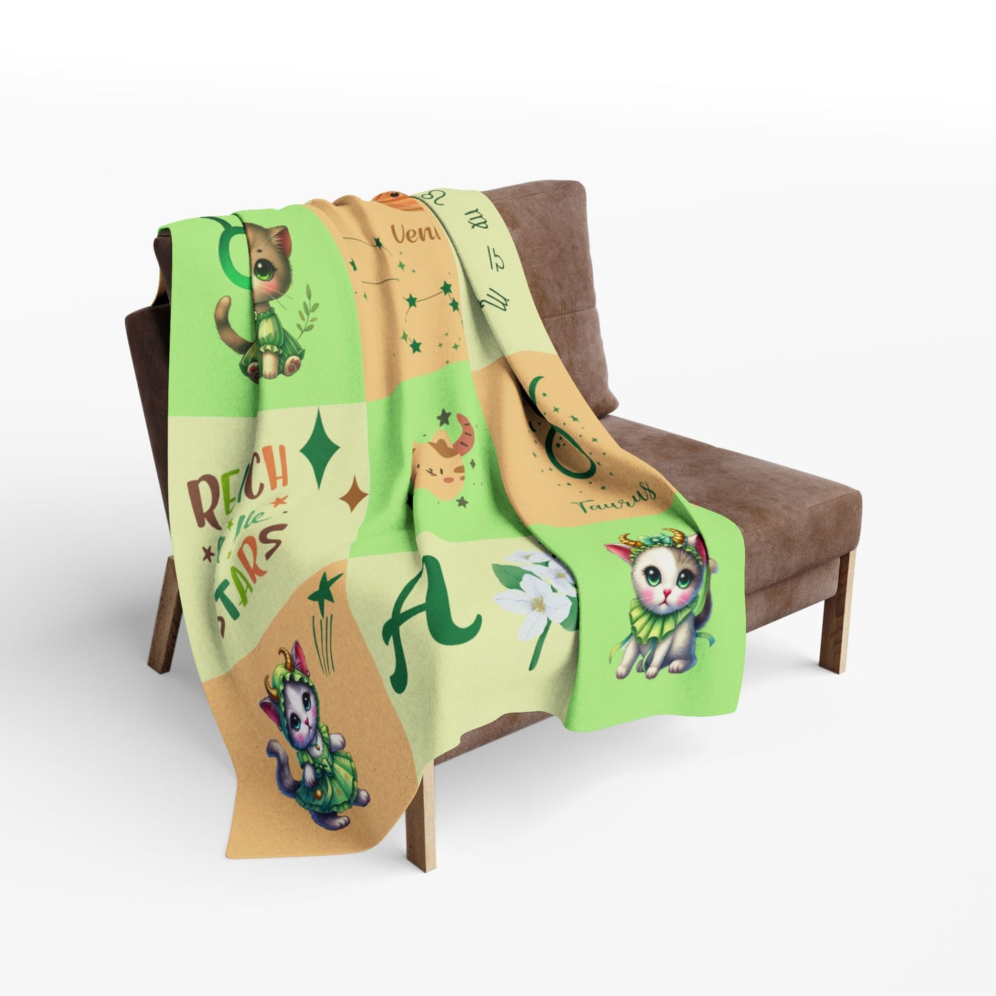 Zodiac Taurus Girl Blanket